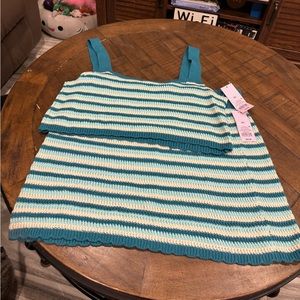 Knit skirt and tank set from target